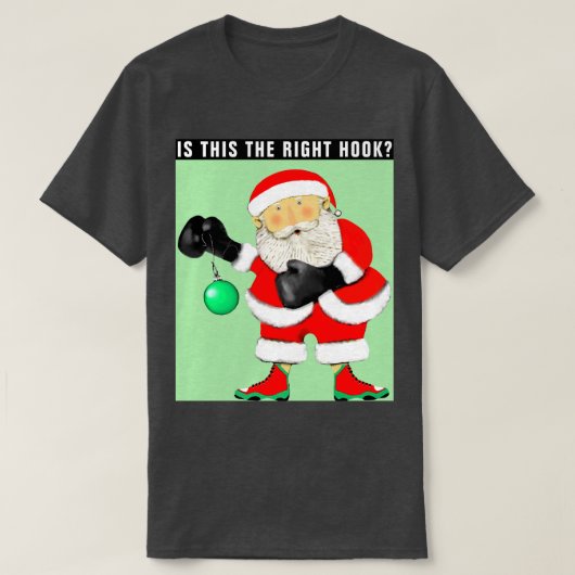 T-shirt Noël drôle de boxe (Design devant)