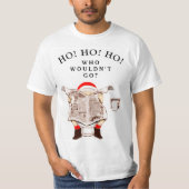 T-shirt Noël drôle de vacances (Devant)