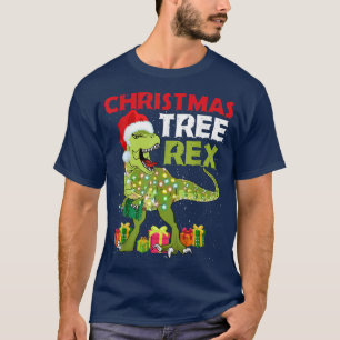 T-shirt Noël Drôle Dinosaure Arbre Re Fée Lumières TRe