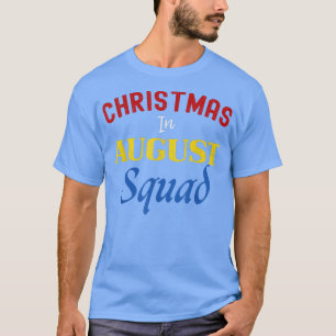 T-shirt Noël drôle en août Squad Summer Group Père Noël