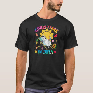 T-shirt Noël Drôle En Juillet Snowman Tie Dye Summer Bea
