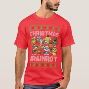 T-shirt Noël drôle italien Cerveau Pourri italien Brainrot