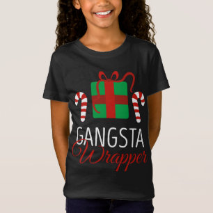 T-Shirt Noël drôle Pyjama Gangsta Wrapper Noël