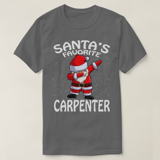 T-shirt Noël du centre favori de Santas (Design devant)