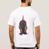 T-shirt Noël du chien de la peau (Dos)