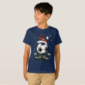 T-shirt Noël du football (Devant entier)