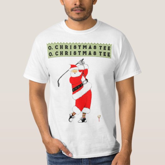 T-shirt Noël du golf (Devant)