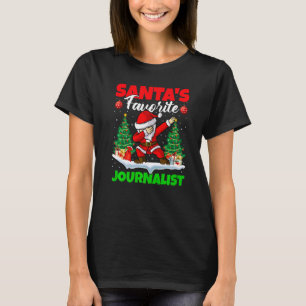 T-shirt Noël Du Journaliste Préféré De Xmas Dabbing Père N