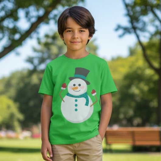 T-shirt Noël du mignon Snowman