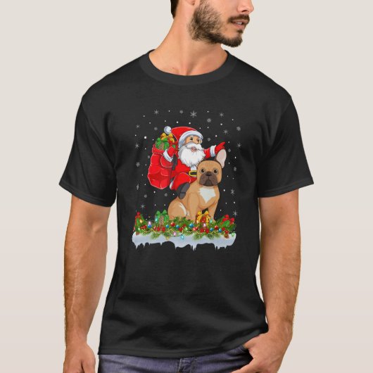 T-shirt Noël du Père Noël à cheval (Devant)