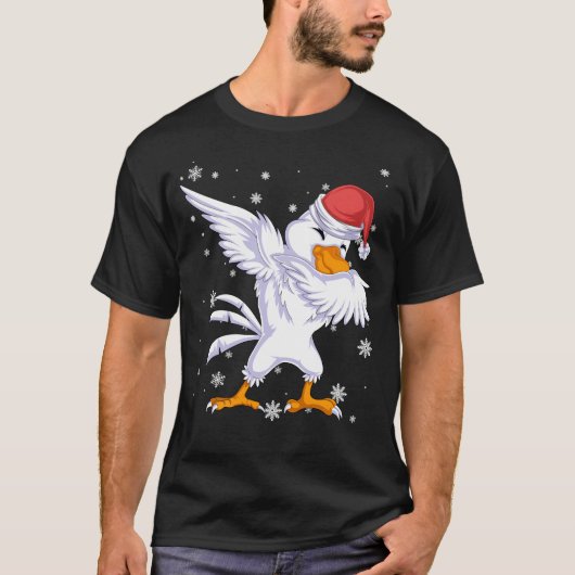 T-shirt noël du poulet (Devant)