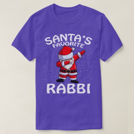 T-shirt Noël du rabbin favori de Santas (Design devant)