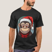 T-shirt Noël du singe (Devant)