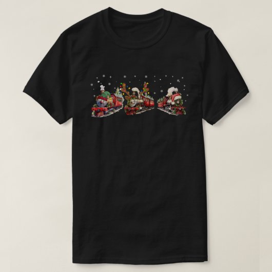 T-shirt noël du train (Design devant)