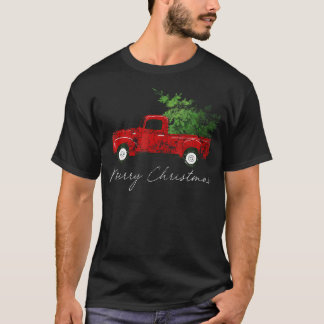 T-shirt Noël du Wagon vintage - Arbre sur la voiture Noël