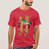 T-shirt Noël Échapper pain d'épices Hommes mignonnes (Devant)