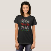T-shirt Noël Éclairage Père Noël Favorite Padre Noël (Devant entier)