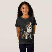 T-Shirt Noël éclaire l'Amoureux des chiens berger australi (Devant entier)