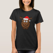 T-shirt Noël Elk Xmas Moose - Noël Hard Santas H (Devant)