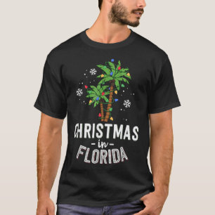 T-shirt Noël En Floride Pont Les Palmiers Famille Va