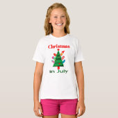 T-shirt Noël en juillet (Devant entier)