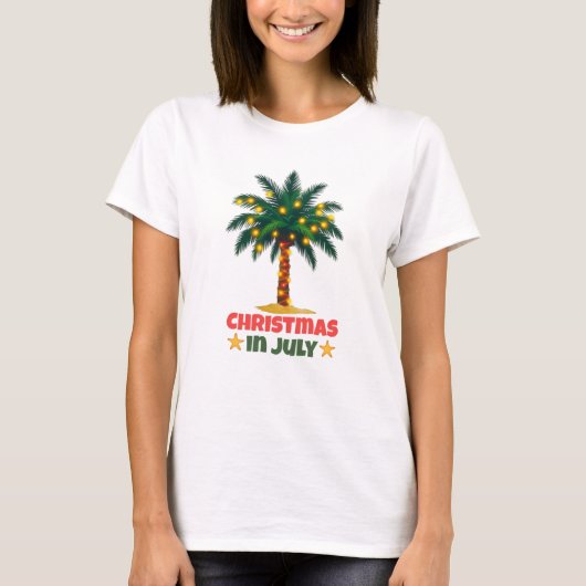 T-shirt Noël en juillet (Devant)
