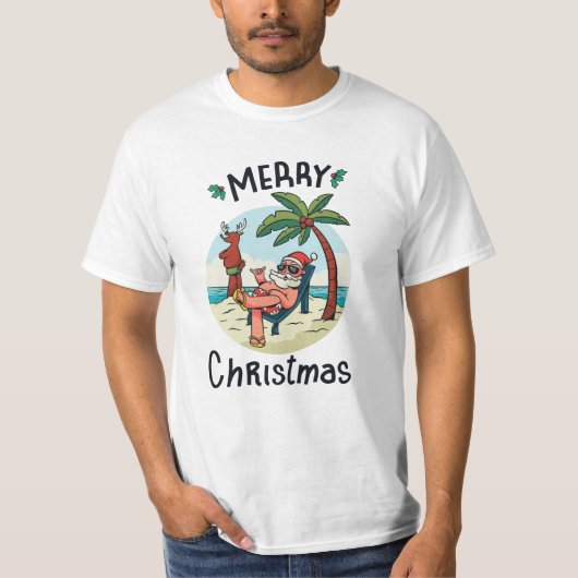 T-shirt Noël en juillet (Devant)