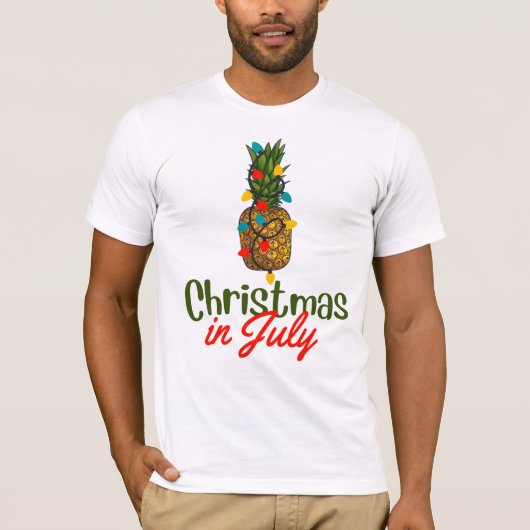 T-shirt Noël En Juillet (Devant)