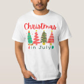 T-shirt Noël en juillet (Devant)