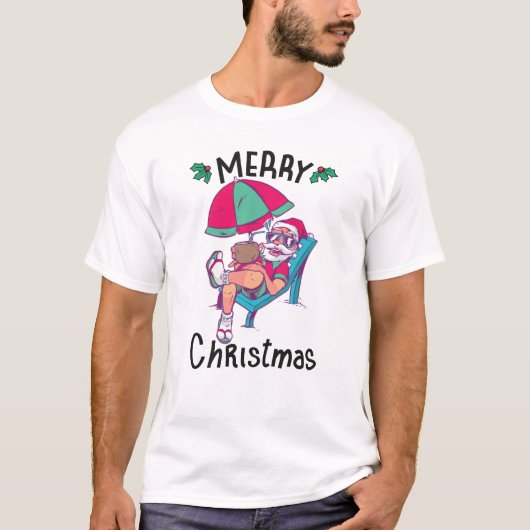 T-shirt Noël en juillet (Devant)