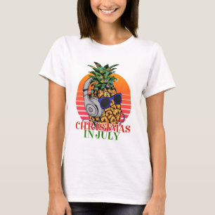 T-shirt Noël en juillet ananas