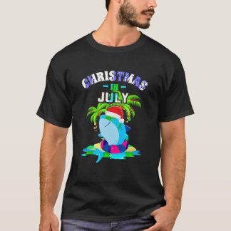 T-shirt Noël en Juillet Chemise Summer Beach Vacances Sant