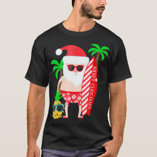 T-shirt Noël En Juillet Costume De Fête Père Noël