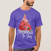 T-shirt Noël En Juillet Design Été Melon Noël gi (Devant)