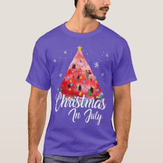 T-shirt Noël En Juillet Design Été Melon Noël gi