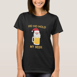 T-shirt Noël en Juillet - Ho Ho My Beer Funny Père Noël Su