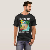 T-shirt Noël En Juillet Humour Père Noël Surfing Summer Be (Devant entier)