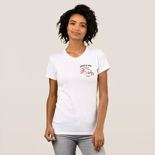 T-shirt Noël en juillet Jingle-ing en juillet Jingle-Bells (Devant entier)
