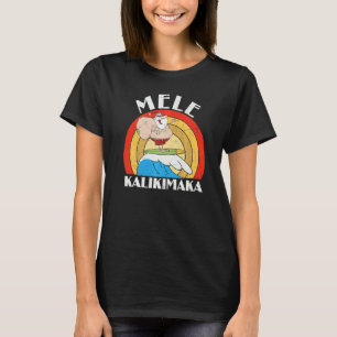 T-shirt Noël En Juillet Mele Hawaiian Kalikimaka Graphi