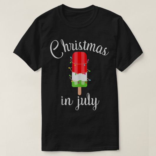T-shirt Noël en Juillet Pâque Popsicle Graphic Plu (Design devant)