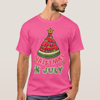 T-shirt Noël En Juillet Pastèque Arbre De Noël