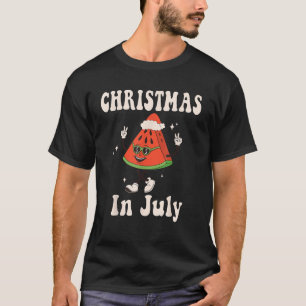 T-shirt Noël en juillet Rétro Pastèque Enfants Garçons Tou