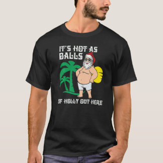 T-shirt Noël en Juillet Santa Chaud Été Christmas Mignon
