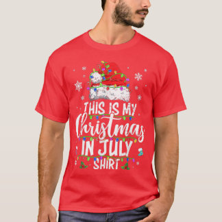 T-shirt Noël en juillet Santa Hat Summer Beach Vacances 