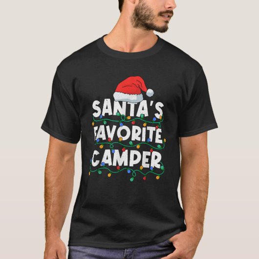 T-shirt Noël En Juillet Santas Favori Camper L (Devant)