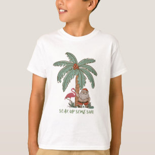 T-shirt Noël En Juillet Se Tremper Un Peu De Soleil