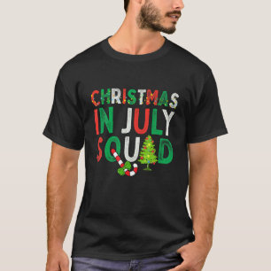 T-shirt Noël en juillet Squad Drôle Noël Hommes Femmes Enf