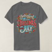 T-shirt Noël en juillet Vibes Embrassez l'esprit festif (Design devant)