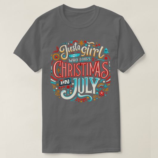 T-shirt Noël en juillet Vibes Embrassez l'esprit festif (Design devant)