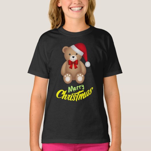 T-shirt noël en peluche (Devant)